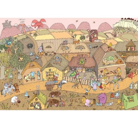 奇幻小鎮大發現：【無字繪本視覺思考學習套組】（全三冊）（附贈0~9歲分齡導讀學習手冊）